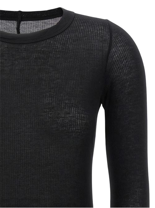 T-shirt a coste a maniche lunghe RICK OWENS | RP02F5202RC09